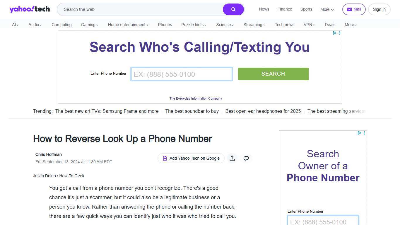 How to Reverse Look Up a Phone Number